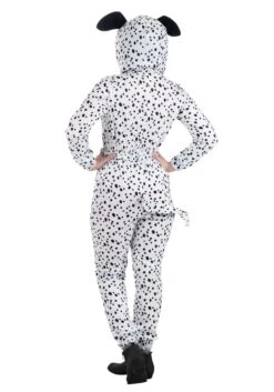 Cozy Dalmatian Jumpsuit Costume For Women 10 Cozy Dalmatian Jumpsuit Costume For Women -Halloween Costumes womens cozy dalmatian jumpsuit alt 2