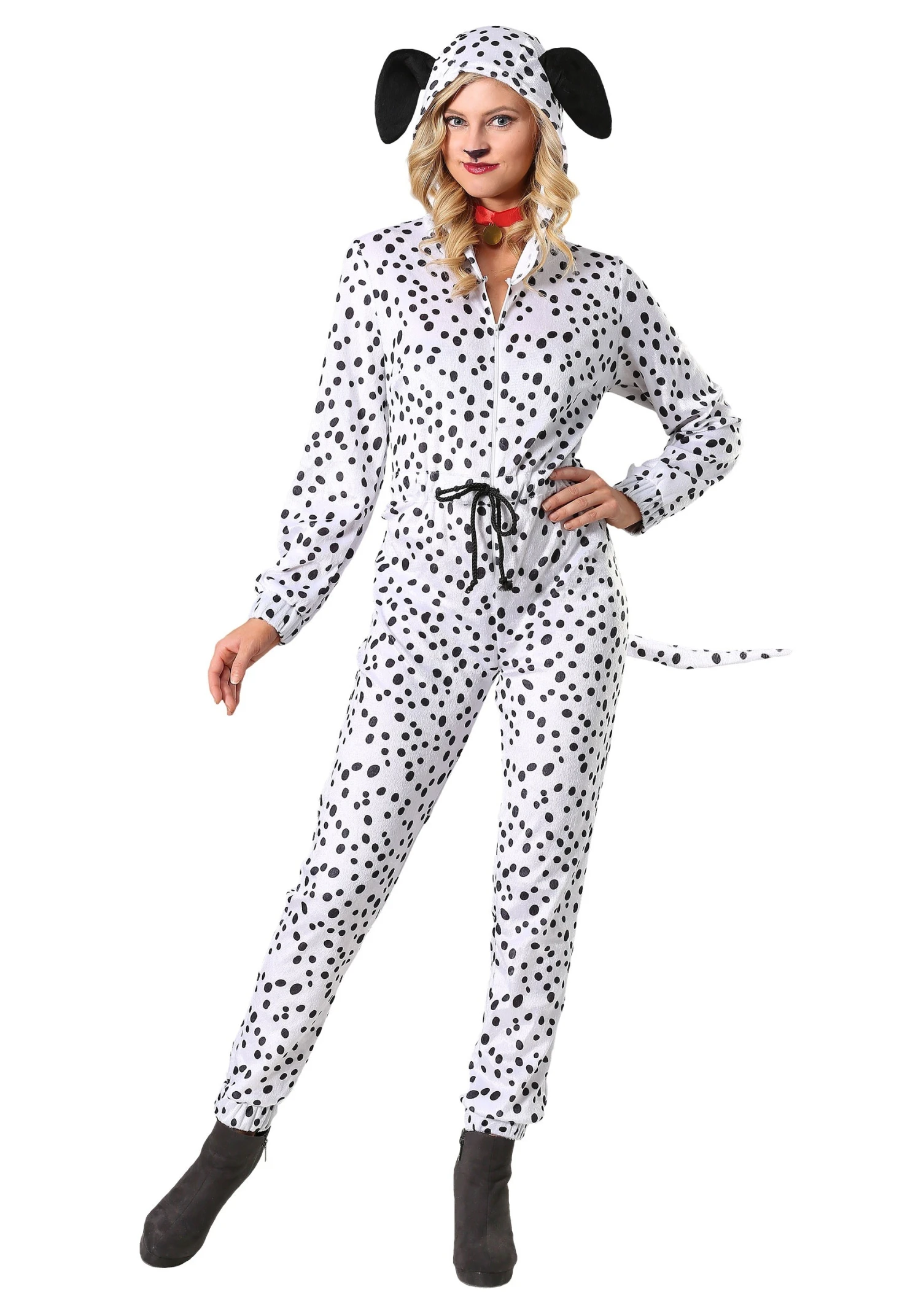 Cozy Dalmatian Jumpsuit Costume For Women 3 Cozy Dalmatian Jumpsuit Costume For Women