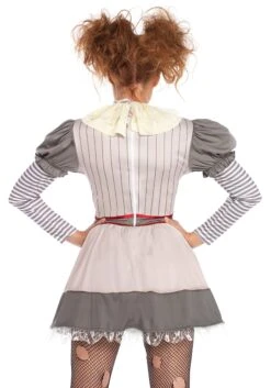 LEG AVENUE Creepy Killer Clown Costume For Women 5 LEG AVENUE Creepy Killer Clown Costume For Women -Halloween Costumes womens creepy clown costume alt 2