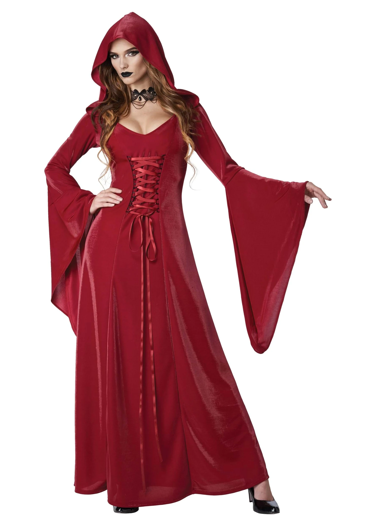 Crimson Robe Costume For Women 3 Crimson Robe Costume For Women