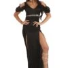Dark Goddess Costume Dress For Women 1 Dark Goddess Costume Dress For Women -Halloween Costumes womens dark goddess costume dress