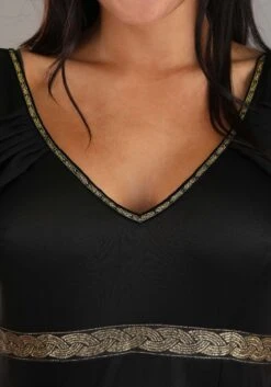 Dark Goddess Costume Dress For Women 10 Dark Goddess Costume Dress For Women -Halloween Costumes womens dark goddess costume dress alt 3