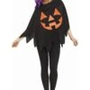 Fun World Women's Dark Jack-o-lantern Poncho 1 Fun World Women's Dark Jack-o-lantern Poncho -Halloween Costumes womens dark jackolantern poncho