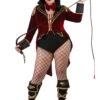 Plus Size Dark Ringmaster Costume For Women 1 Plus Size Dark Ringmaster Costume For Women -Halloween Costumes womens dark ringmaster costume