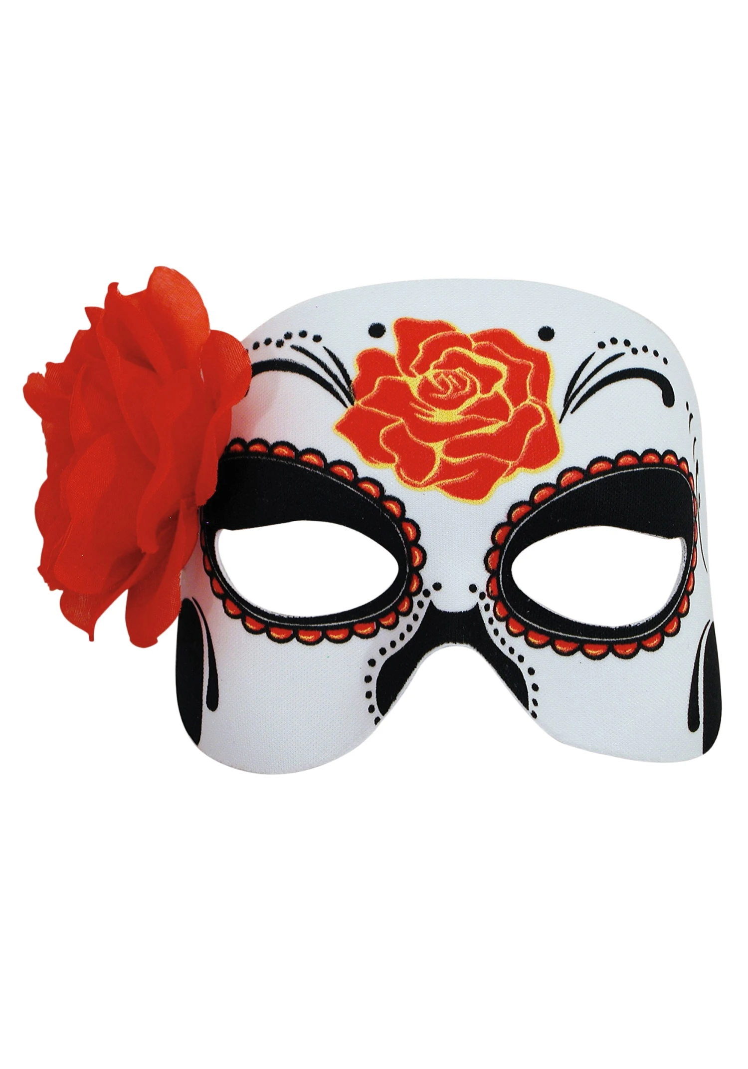 Womens Day Of The Dead Half Mask 3 Womens Day Of The Dead Half Mask