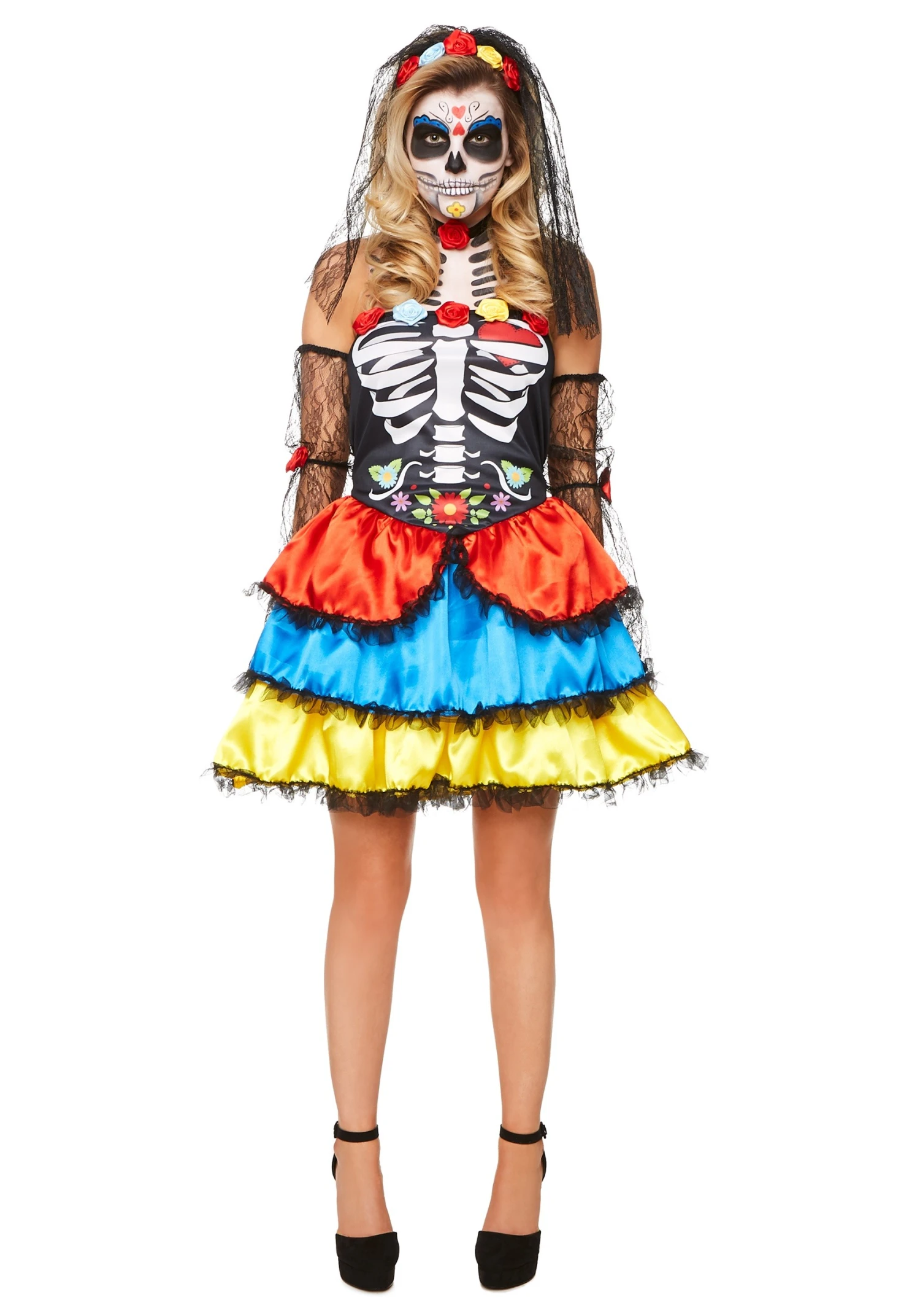 Women's Day Of The Dead Senorita Costume 3 Women's Day Of The Dead Senorita Costume