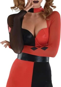 AMSCAN Women's DC Harley Quinn Costume 13 AMSCAN Women's DC Harley Quinn Costume -Halloween Costumes womens dc harley quinn costume alt 5
