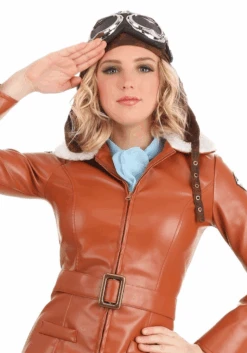 Deluxe Women's Amelia Earhart Costume -Halloween Costumes womens deluxe amelia earhart costume 1