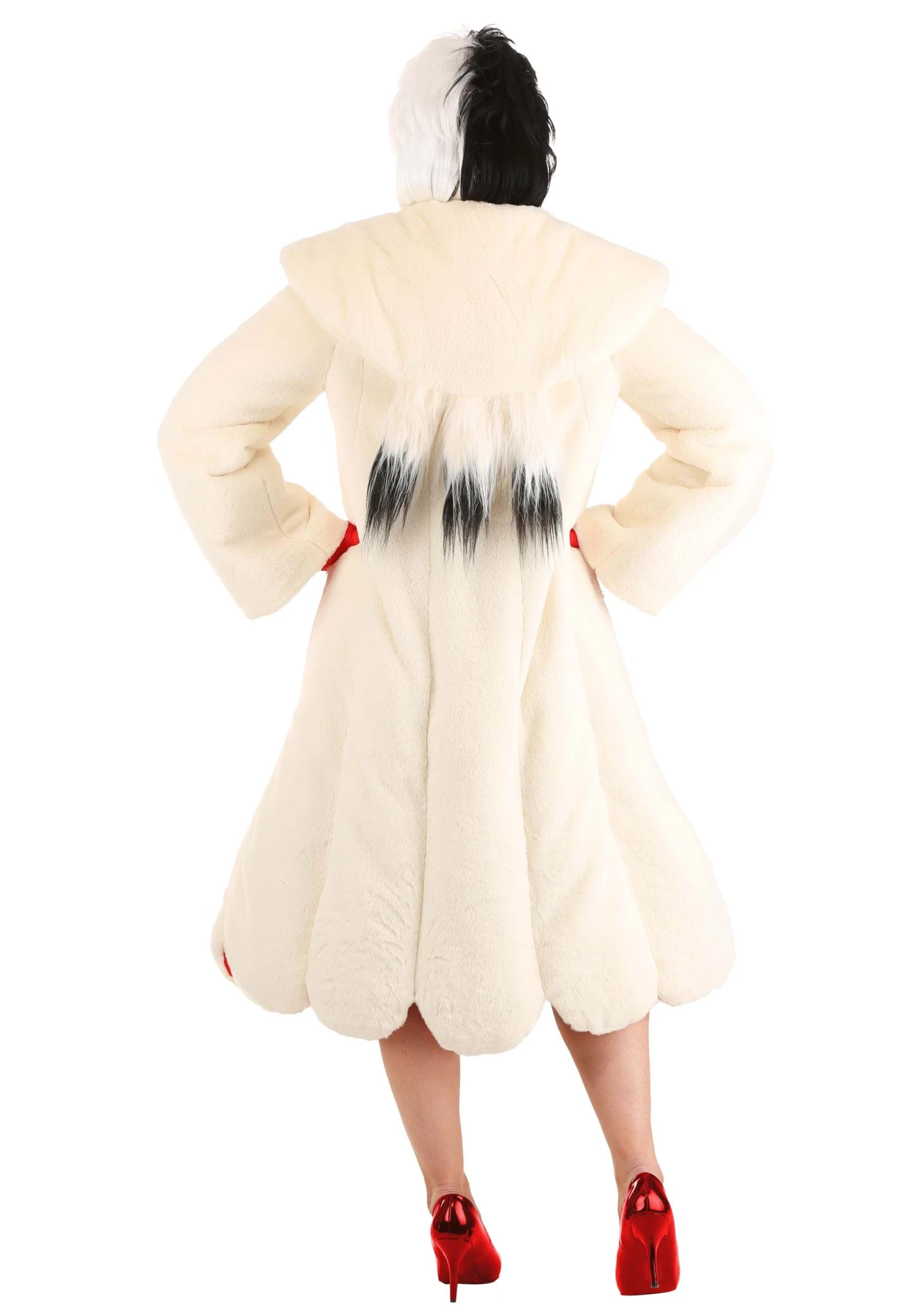 Cruella De Vil Coat Costume For Women From Disney's 101 Dalmatians 8 Cruella De Vil Coat Costume For Women From Disney's 101 Dalmatians - Image 6