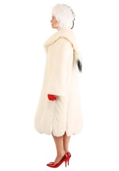 Cruella De Vil Coat Costume For Women From Disney's 101 Dalmatians 22 Cruella De Vil Coat Costume For Women From Disney's 101 Dalmatians -Halloween Costumes womens deluxe cruella de vil costume alt 9