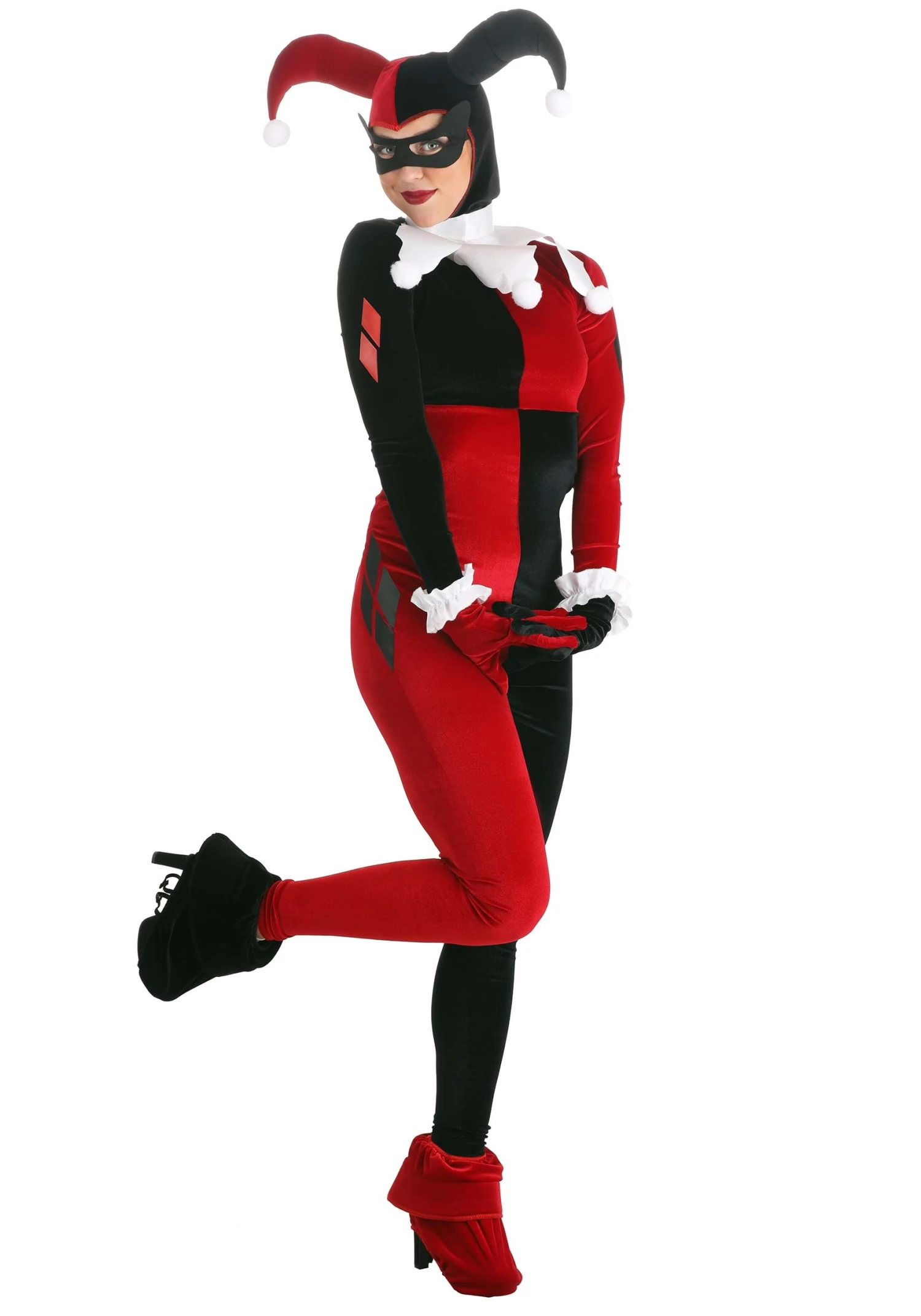 Deluxe Women's Harley Quinn Costume 5 Deluxe Women's Harley Quinn Costume - Image 3