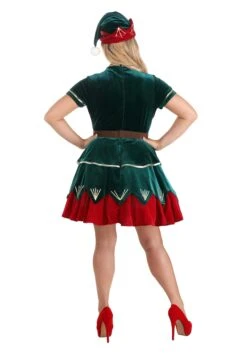 The Women's Deluxe Holiday Elf Costume -Halloween Costumes womens deluxe holiday elf costume alt 2