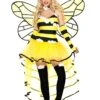 MUSIC LEGS Women's Deluxe Queen Bee Costume 2 MUSIC LEGS Women's Deluxe Queen Bee Costume -Halloween Costumes womens deluxe queen bee costume