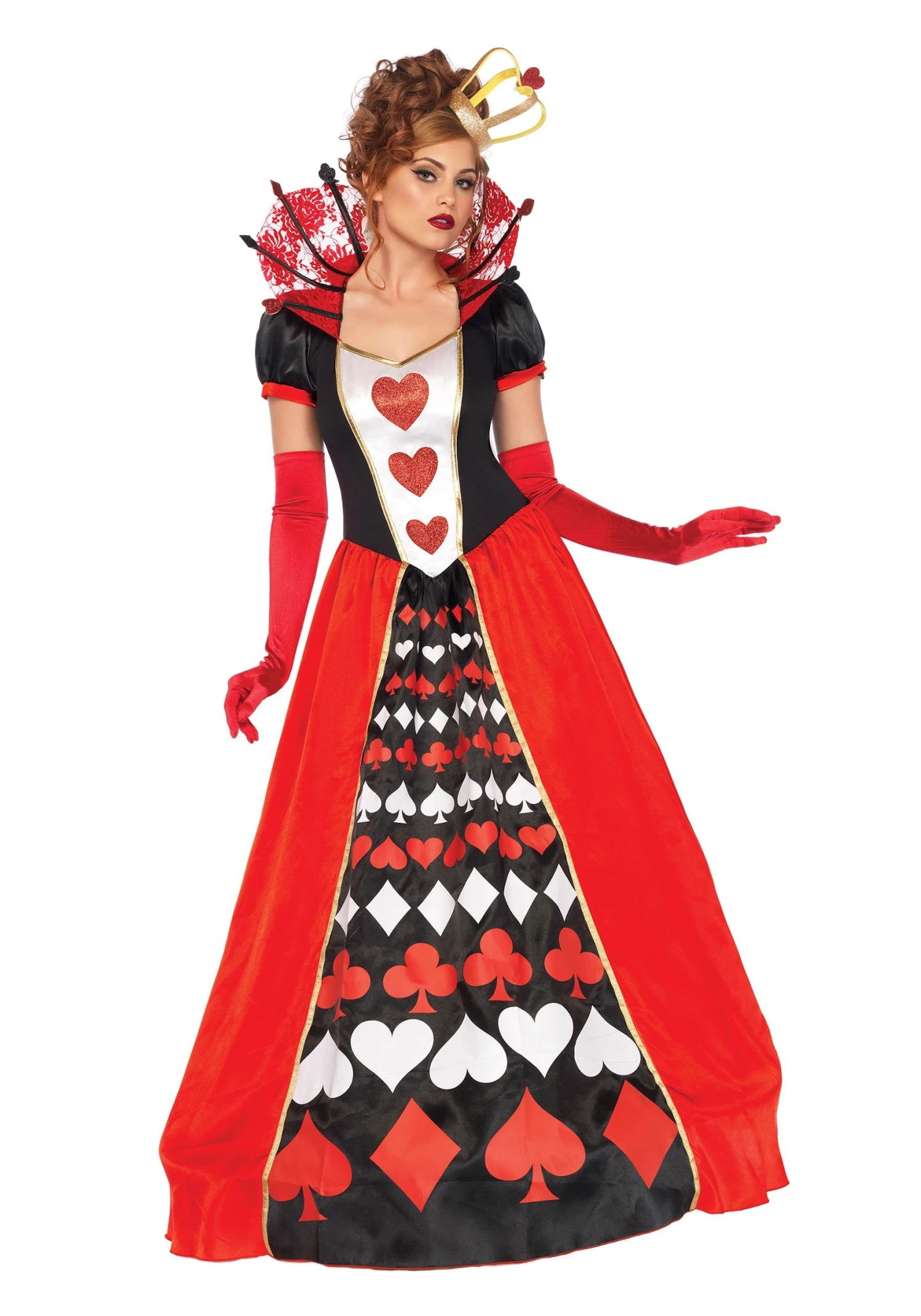 LEG AVENUE Deluxe Women's Queen Of Hearts Costume 3 LEG AVENUE Deluxe Women's Queen Of Hearts Costume