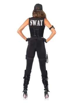 LEG AVENUE Deluxe SWAT Commander Women's Costume -Halloween Costumes womens deluxe swat commander costume back