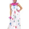 Diamond Flare Clown Costume For Women 1 Diamond Flare Clown Costume For Women -Halloween Costumes womens diamond flare clown costume