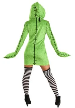 Deluxe Disney Oogie Boogie Hoodie Costume Dress For Women 11 Deluxe Disney Oogie Boogie Hoodie Costume Dress For Women -Halloween Costumes womens disney deluxe oogie boogie costume dress alt 1