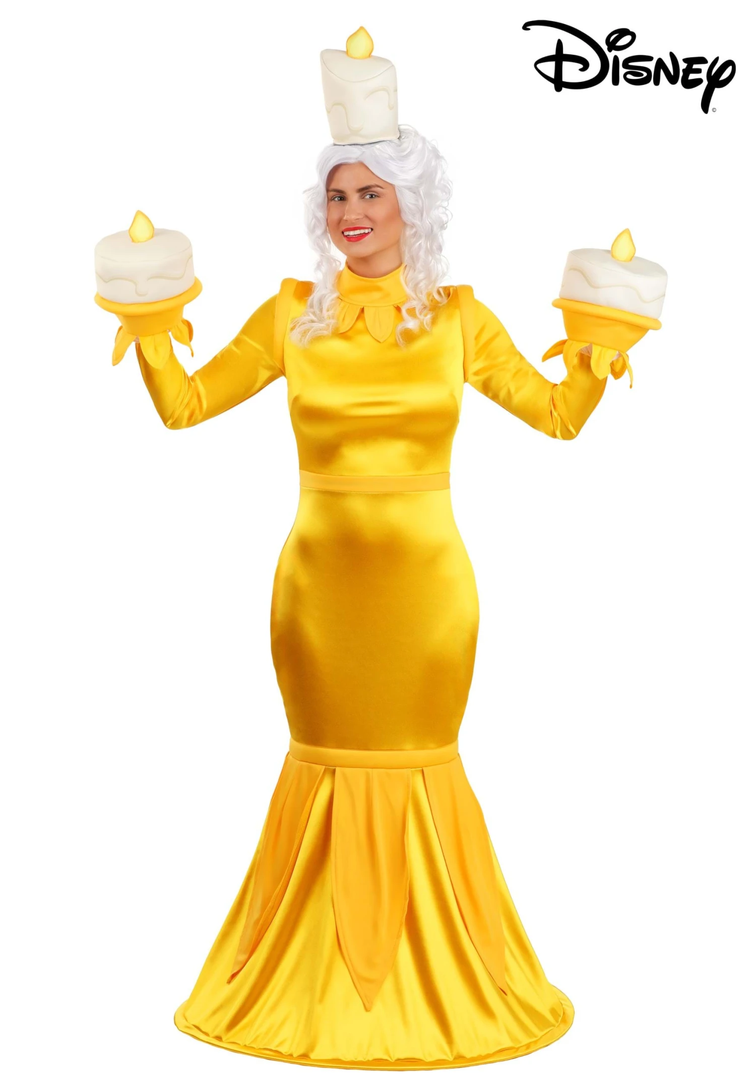 Women's Disney Beauty And The Beast Lumiere Costume 3 Women's Disney Beauty And The Beast Lumiere Costume