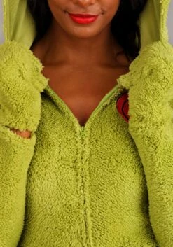 Women's Dr. Seuss Grinch Costume Romper -Halloween Costumes womens dr seuss grinch costume romper alt 3