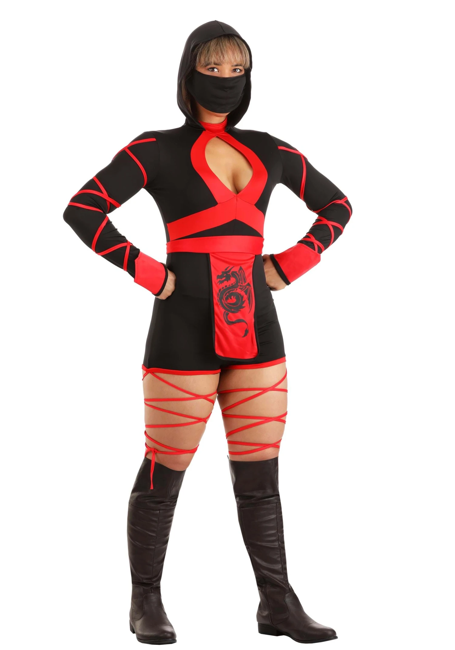 LEG AVENUE Women's Dragon Ninja Costume 10 LEG AVENUE Women's Dragon Ninja Costume - Image 8
