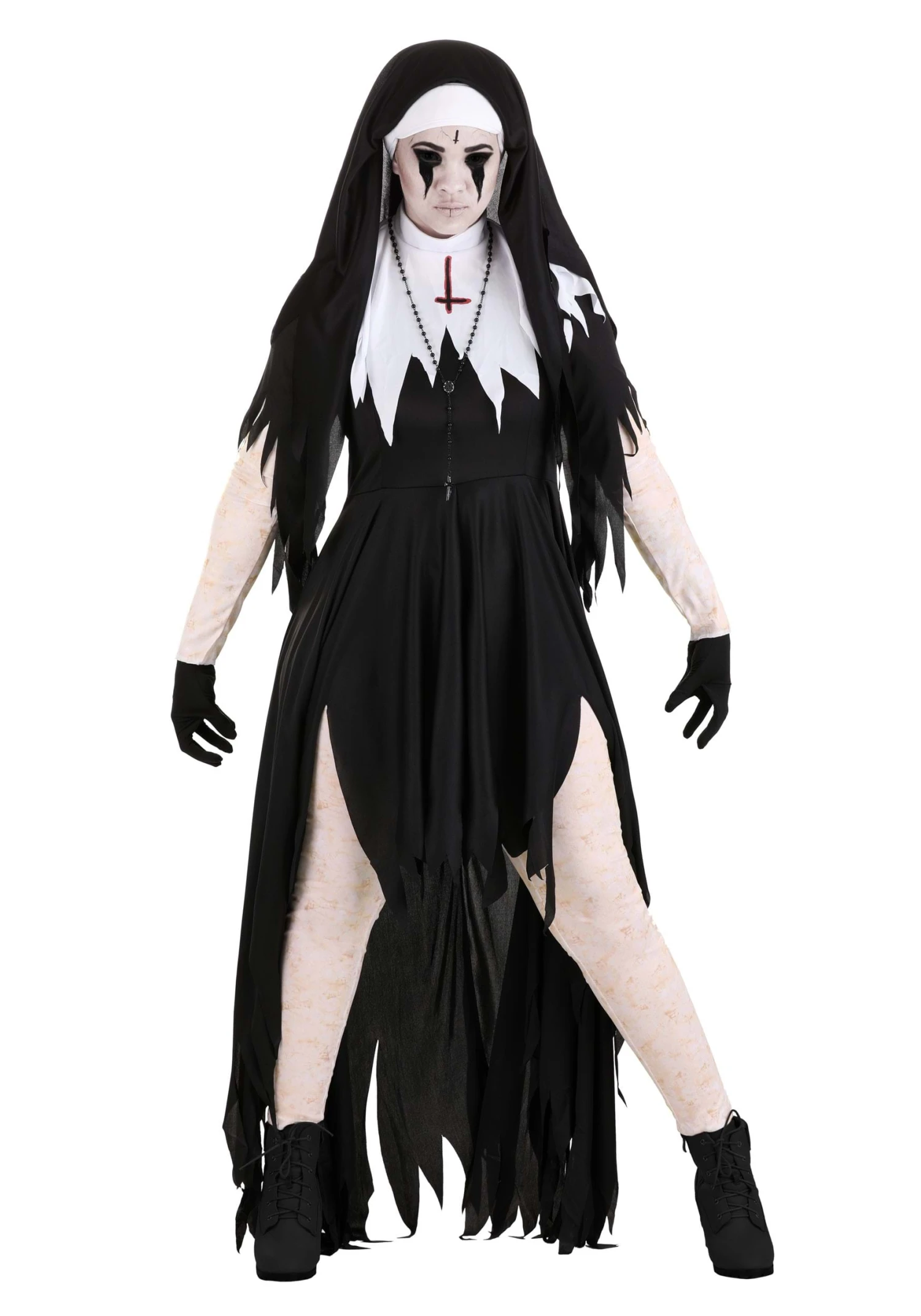 Dreadful Nun Costume For Women 5 Dreadful Nun Costume For Women - Image 3