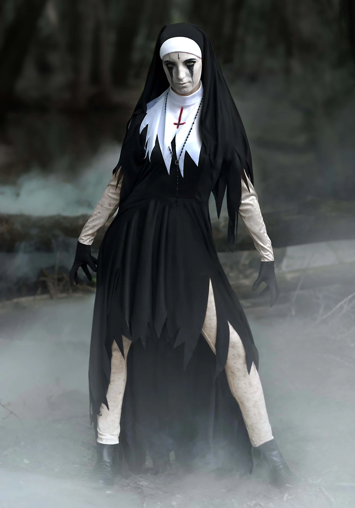 Dreadful Nun Costume For Women 3 Dreadful Nun Costume For Women