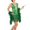 Emerald Flapper Costume For Women 1 Emerald Flapper Costume For Women -Halloween Costumes womens emerald flapper costume