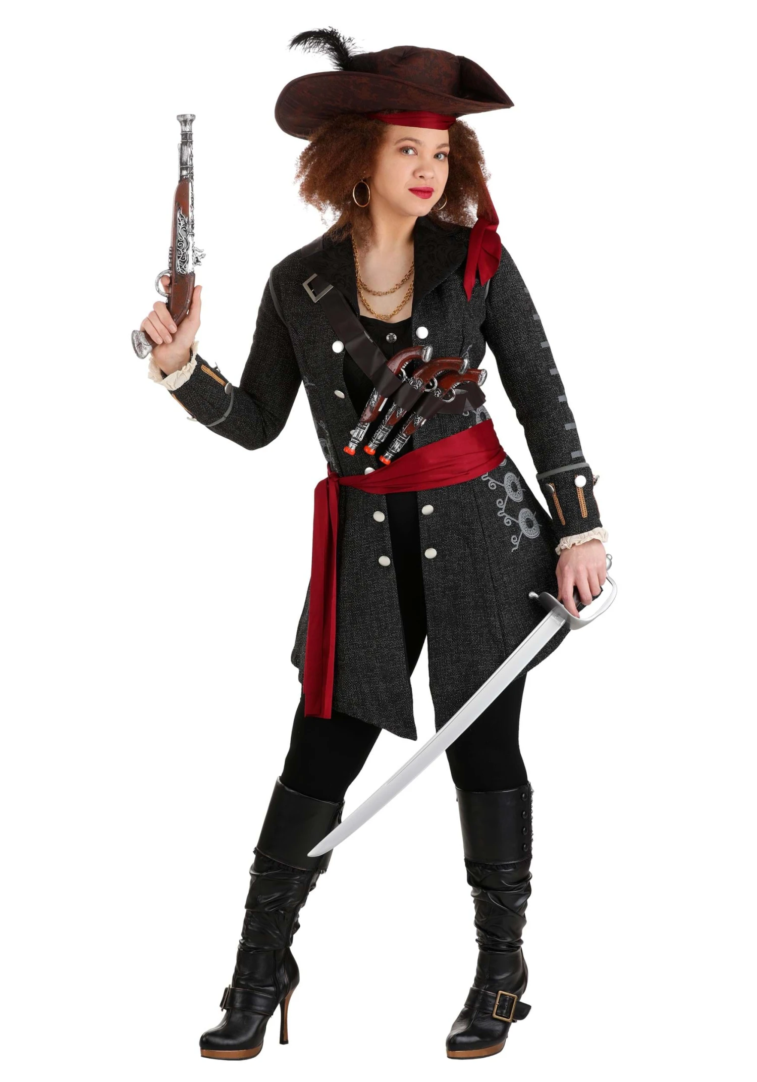 Women's Fearless Pirate Costume 4 Women's Fearless Pirate Costume - Image 2