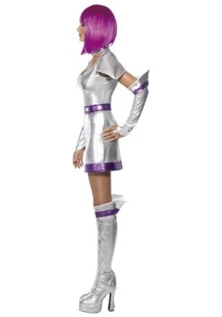 Smiffys Sexy Fever Space Cadet Costume For Women -Halloween Costumes womens fever space cadet costume alt 3