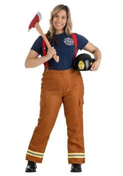 Fire Captain Women's Costume -Halloween Costumes womens fire captain alt 2