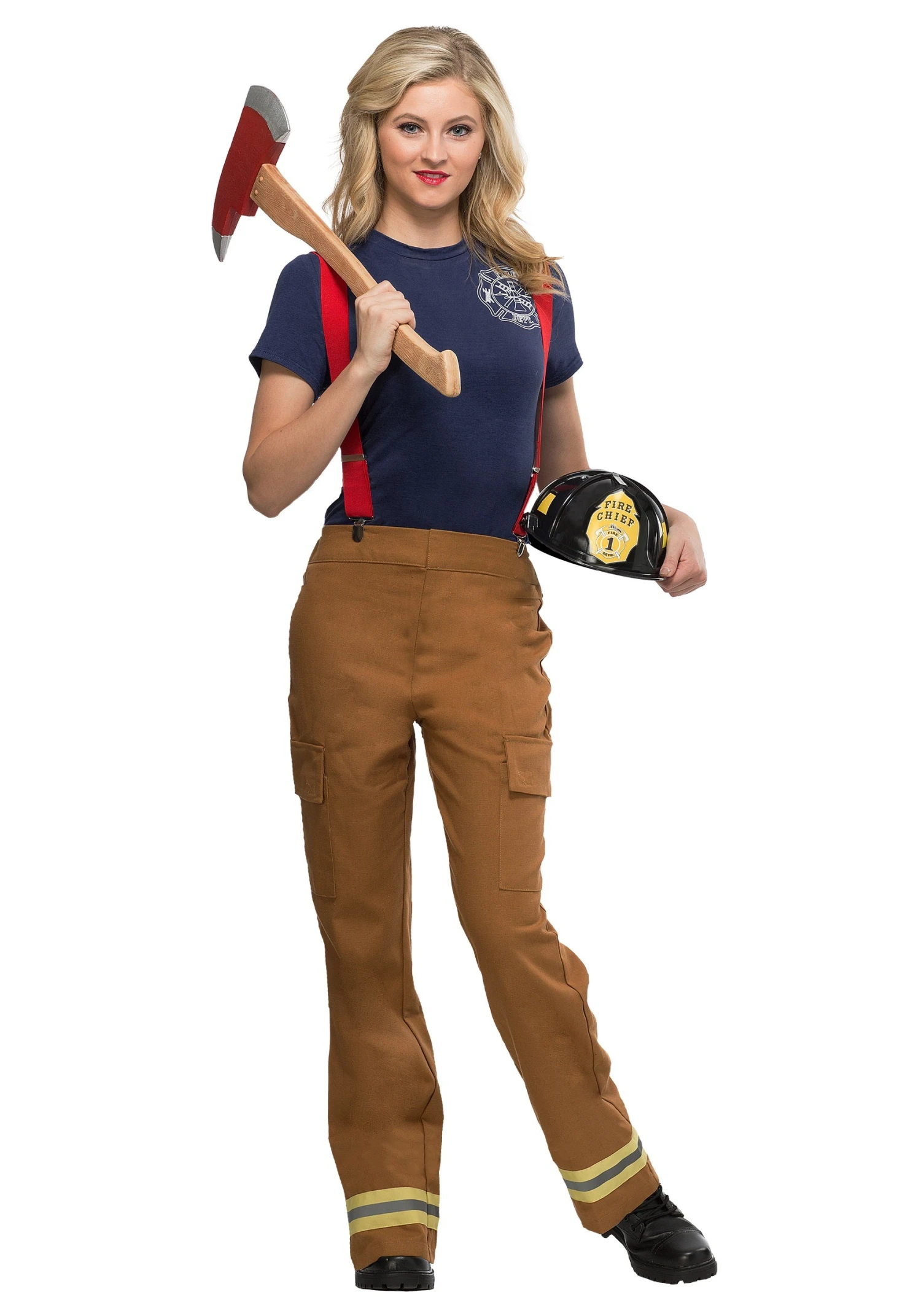 Women's Fire Captain Plus Size Costume 3 Women's Fire Captain Plus Size Costume