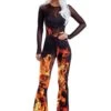 Dreamgirl Women's Flame Jumpsuit Costume 2 Dreamgirl Women's Flame Jumpsuit Costume -Halloween Costumes womens flame jumpsuit costume