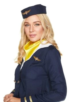 Women's Flight Attendant Costume 9 Women's Flight Attendant Costume -Halloween Costumes womens flight attendant costume alt 3