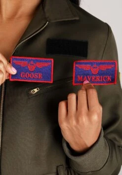 Flight Suit Top Gun Costume For Women -Halloween Costumes womens flight suit top gun costume alt 7