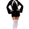 Dreamgirl Flirty 70's Retro Nun Costume For Women 2 Dreamgirl Flirty 70's Retro Nun Costume For Women -Halloween Costumes womens flirty 70s retro nun costume