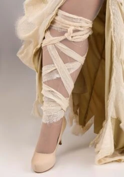 Women's Plus Size Full Length Mummy Costume 9 Women's Plus Size Full Length Mummy Costume -Halloween Costumes womens full length mummy alt 2