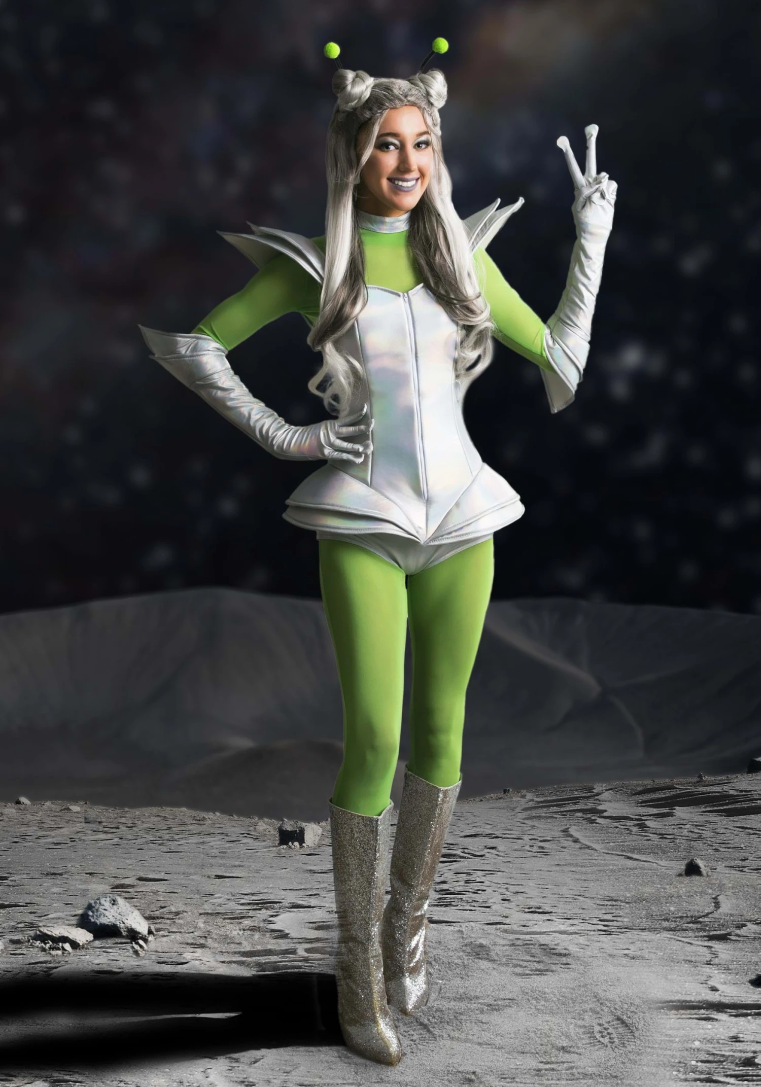 Women's Galactic Alien Babe Costume 5 Women's Galactic Alien Babe Costume - Image 3