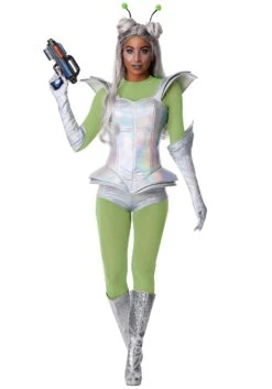 Women's Galactic Alien Babe Costume 17 Women's Galactic Alien Babe Costume -Halloween Costumes womens galactic alien babe alt 4