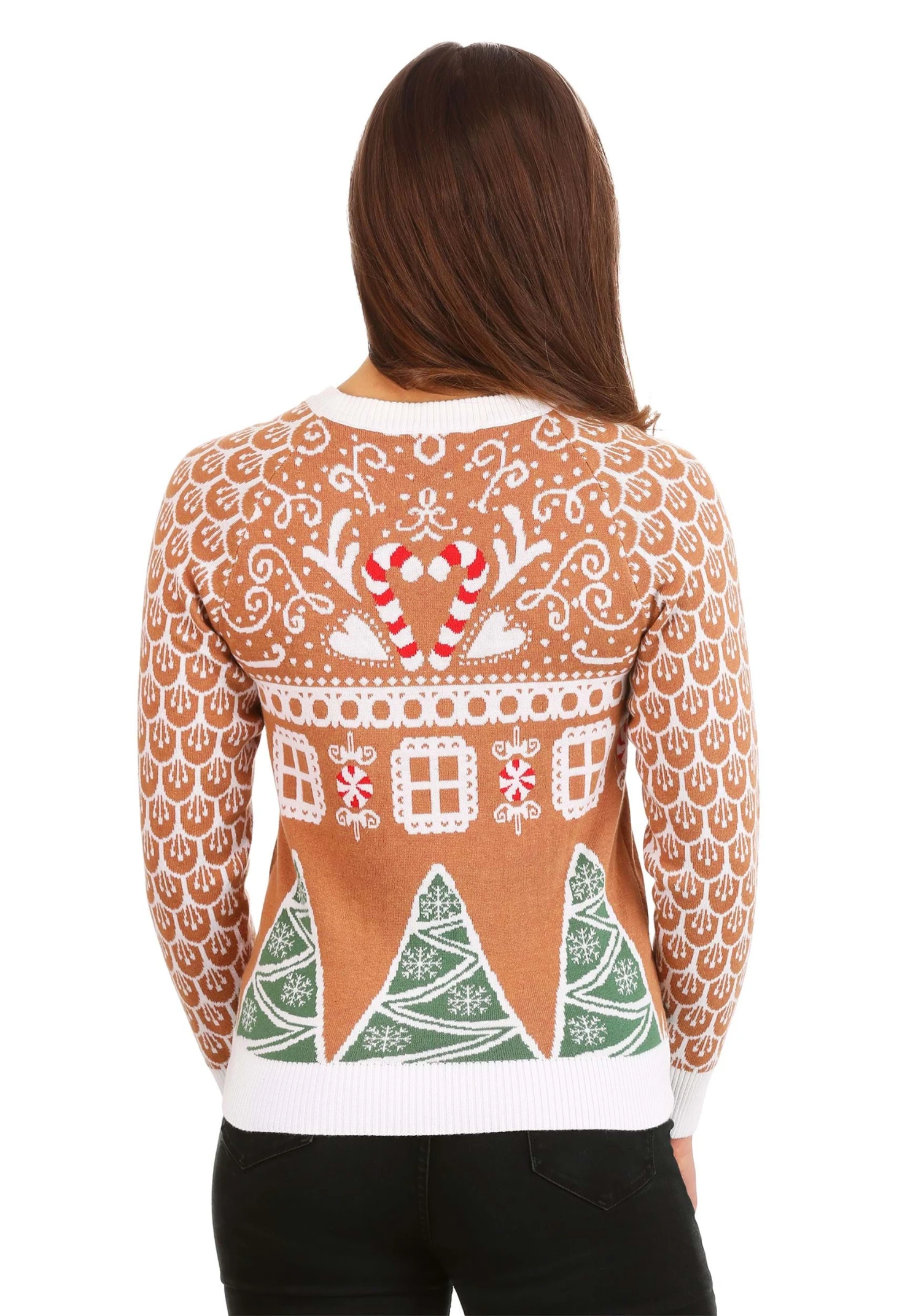 Women's Gingerbread House Ugly Christmas Sweater 9 Women's Gingerbread House Ugly Christmas Sweater - Image 7