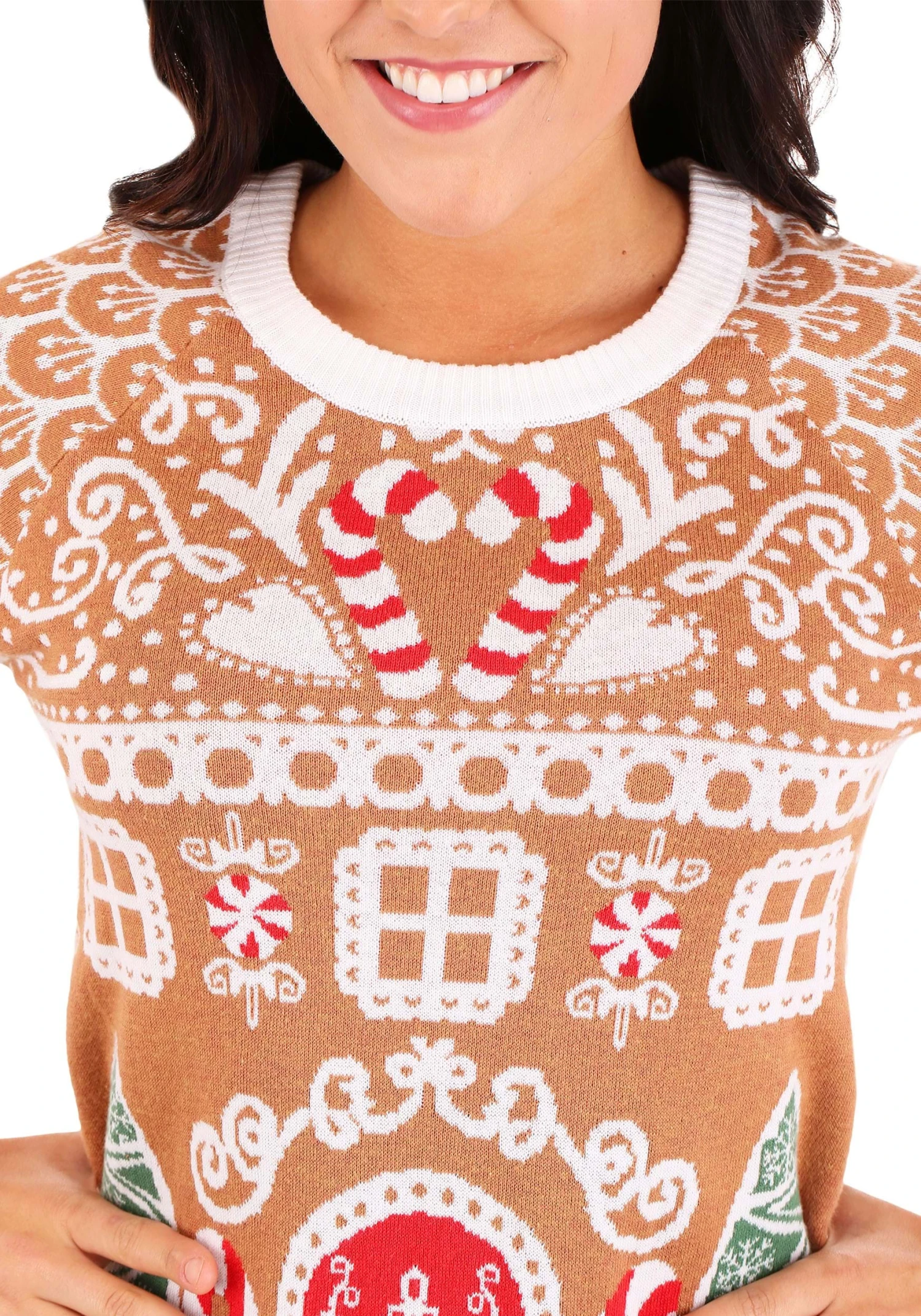 Women's Gingerbread House Ugly Christmas Sweater 12 Women's Gingerbread House Ugly Christmas Sweater - Image 10