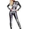 Glamorous Skeletal Beauty Costume For Women 1 Glamorous Skeletal Beauty Costume For Women -Halloween Costumes womens glamorous skeletal beauty costume