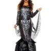 Glamour Skeleton Mermaid Costume For Women -Halloween Costumes womens glamour skeleton mermaid costume