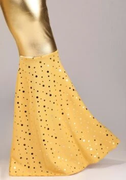 Dreamgirl Gold Disco Fox Adult Women's Costume -Halloween Costumes womens gold disco fox adult costume alt 4