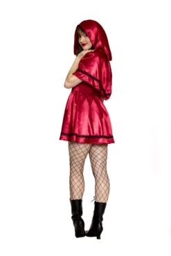 Gothic Red Riding Hood Costume For Women 10 Gothic Red Riding Hood Costume For Women -Halloween Costumes womens gothic red riding hood alt 3