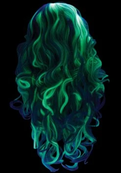Gray Glow In The Dark Women's Wig -Halloween Costumes womens gray glow in the dark wig alt 4