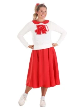 Grease Rydell High Cheerleader Costume For Women 6 Grease Rydell High Cheerleader Costume For Women -Halloween Costumes womens grease rydell high cheerleader costume alt 1