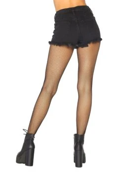 LEG AVENUE Women's Gun Metal And Studs Fishnet Tights 5 LEG AVENUE Women's Gun Metal And Studs Fishnet Tights -Halloween Costumes womens gun metal and studs fishnet tights 1