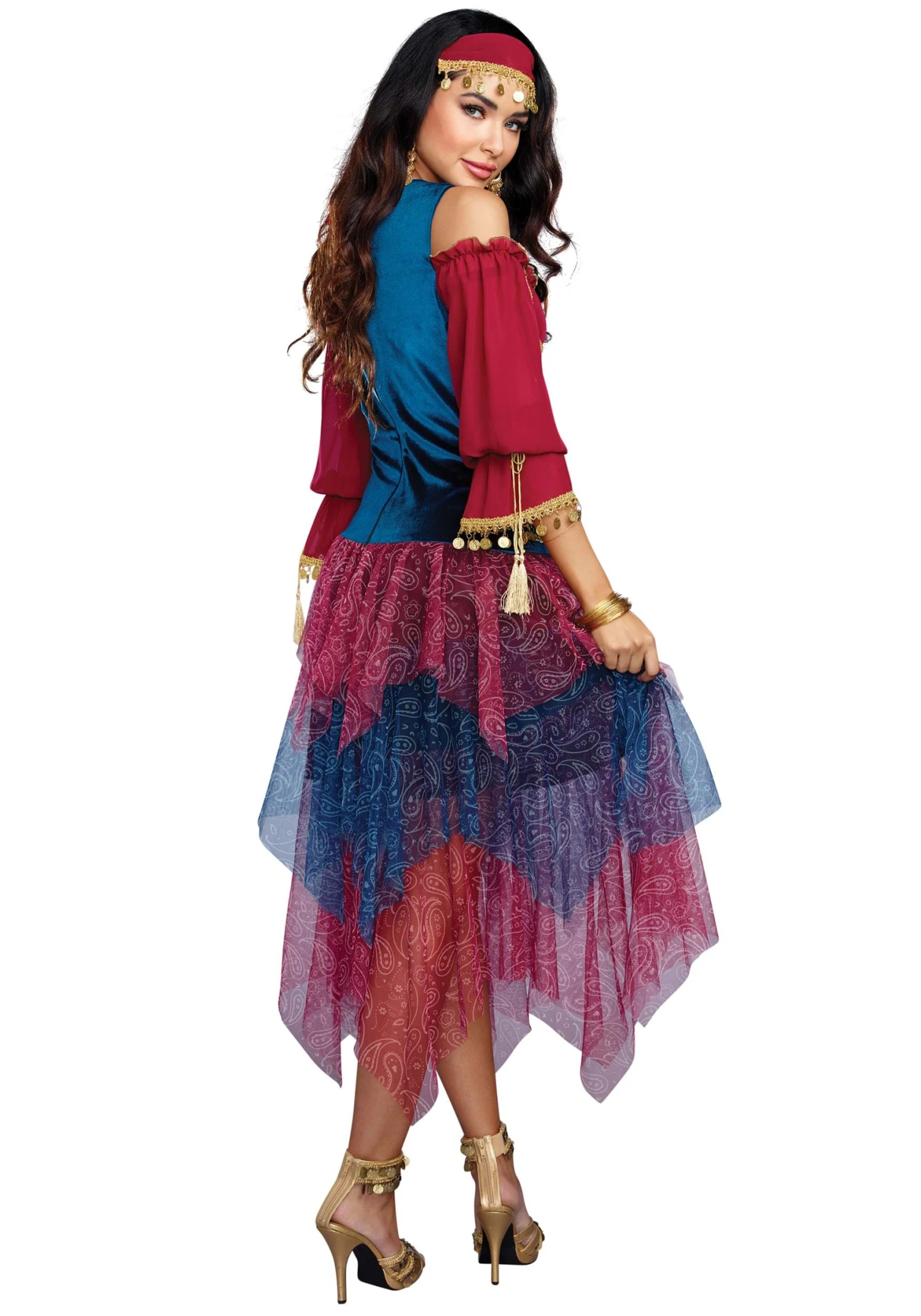 Dreamgirl Gypsy Costume Dress For Women 4 Dreamgirl Gypsy Costume Dress For Women - Image 2