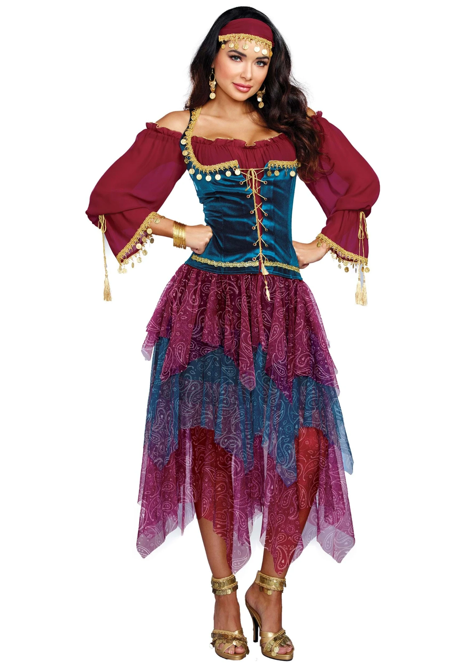 Dreamgirl Gypsy Costume Dress For Women 3 Dreamgirl Gypsy Costume Dress For Women