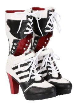 Harlequin High Heel Boots For Women 8 Harlequin High Heel Boots For Women -Halloween Costumes womens harlequin high heel boots alt 1